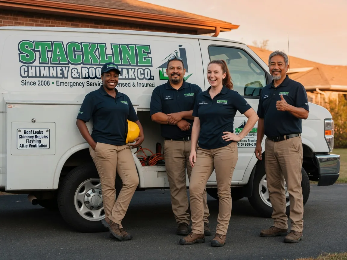 Chimney flashing repair company in La Rose, IL